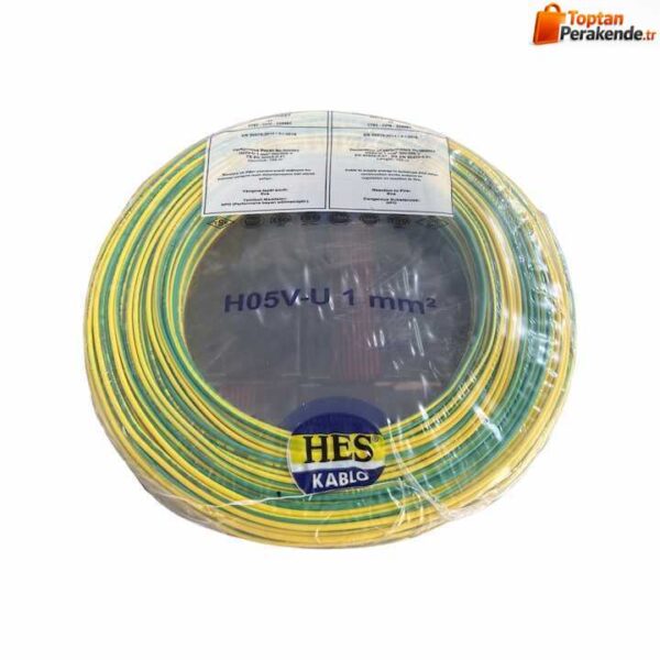 Hes Nya Kablo 1 mm² Sarıyeşil ( H05v-U )